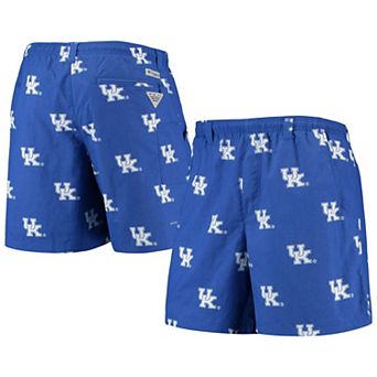 Men's Columbia PFG Royal Kentucky Wildcats Backcast II 6 in Omni-Shade Hybrid Shorts