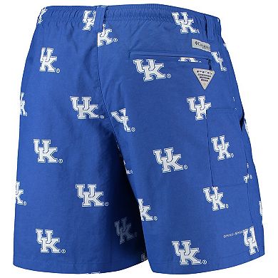 Men's Columbia PFG Royal Kentucky Wildcats Backcast II 6-in. Omni-Shade Hybrid Shorts