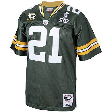 Men's Mitchell & Ness Charles Woodson Green Green Bay Packers 2010 Authentic Throwback Retired Player Jersey
