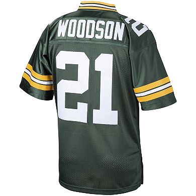 Men's Mitchell & Ness Charles Woodson Green Green Bay Packers 2010 Authentic Throwback Retired Player Jersey
