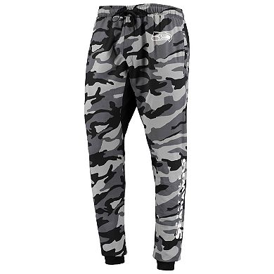 Men's FOCO Black Seattle Seahawks Camo Jogger Pants