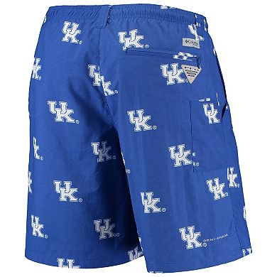 Men's Columbia PFG Royal Kentucky Wildcats Backcast II 8" Omni-Shade Hybrid Shorts