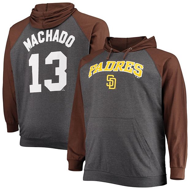Men's Manny Machado Brown/Heathered Charcoal San Diego Padres Big & Tall  Jersey Player Name 