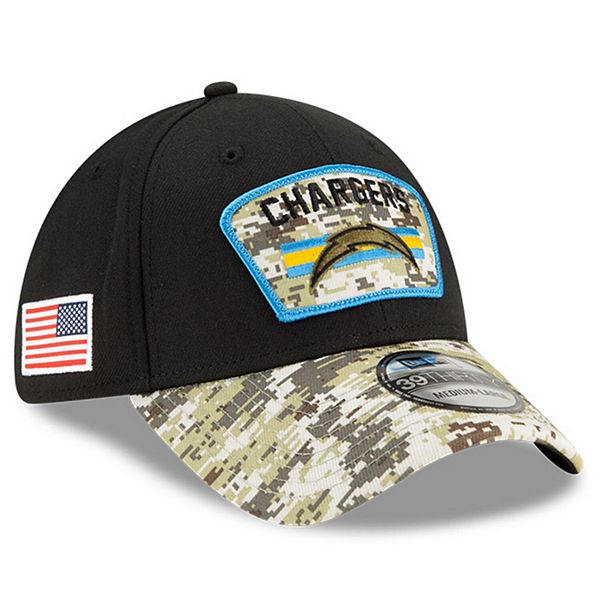 Men's New Era Black/Camo Los Angeles Chargers 2021 Salute To Service ...