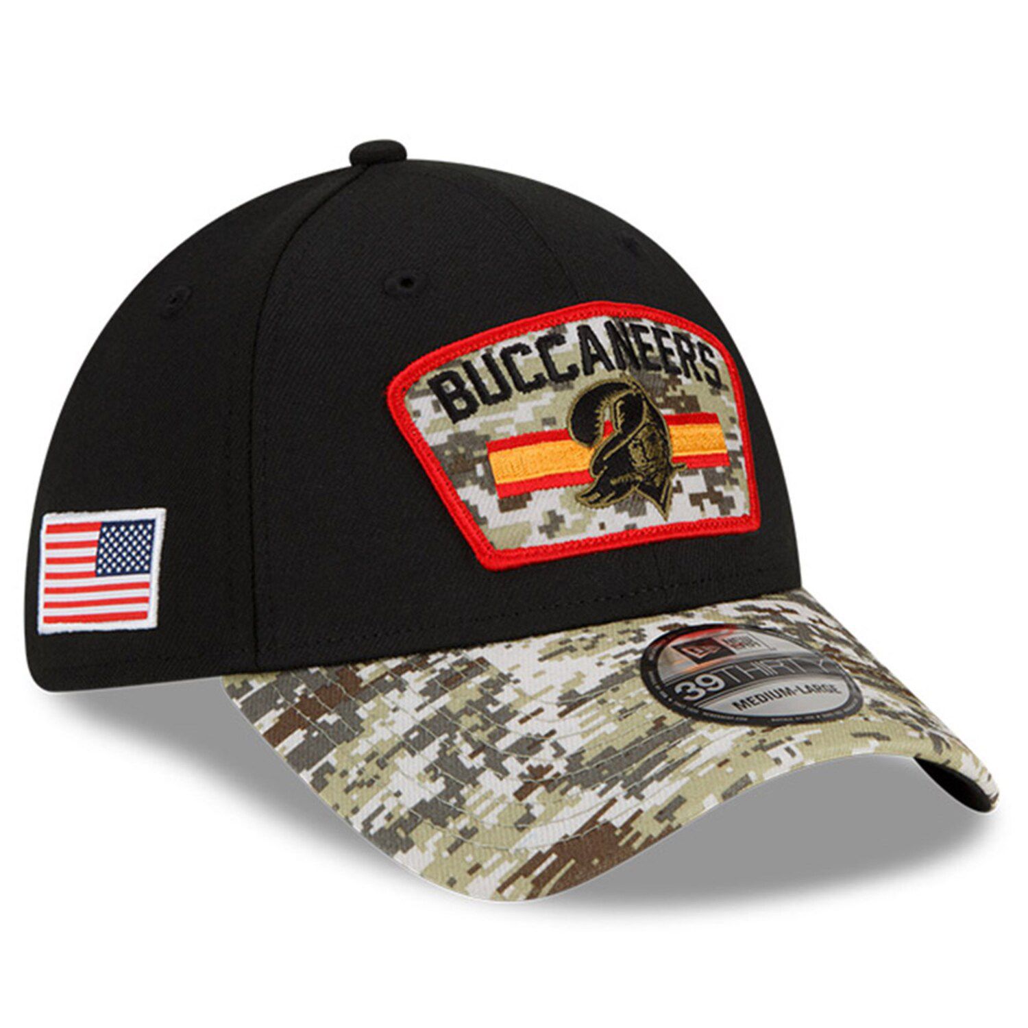 Men's New Era Camo Tampa Bay Buccaneers Historic Woodland 59FIFTY Fitted Hat  