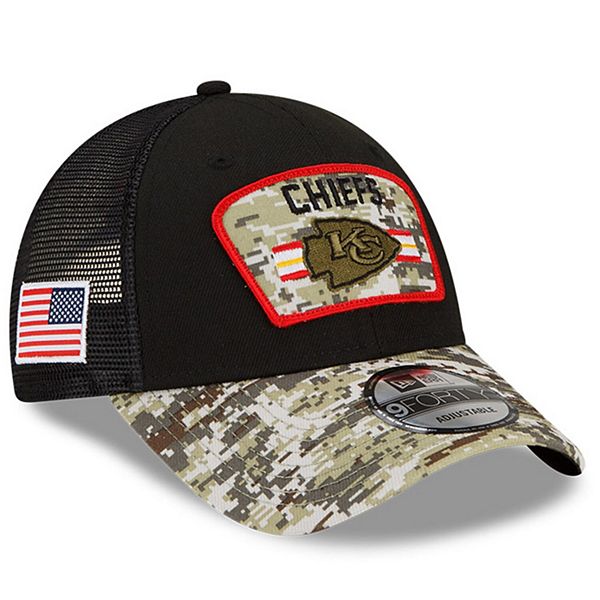 Men's New Era Black/Camo Kansas City Chiefs 2021 Salute To Service