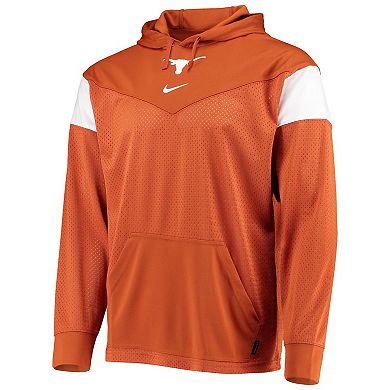 Men's Nike Texas Orange Texas Longhorns Sideline Jersey Pullover Hoodie