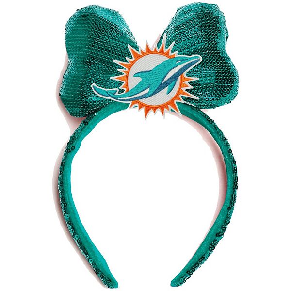 NEW Miami Dolphins Football Hair Bow Toddler Girls Hair Bow 