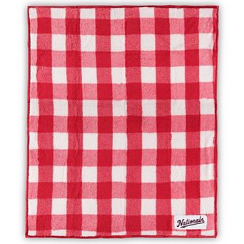 Washington Nationals 50'' x 60'' Buffalo Check Frosty Fleece Blanket