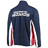 Men's G-III Sports by Carl Banks Navy Washington Wizards 75th Anniversary Power Forward Space-Dye Full-Zip Track Jacket