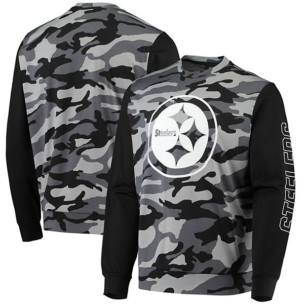 Shirts, Pittsburgh Steelers Black And Camo Hoodie