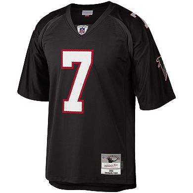 Men's Mitchell & Ness Michael Vick Black Atlanta Falcons Big & Tall 2002 Retired Player Replica Jersey