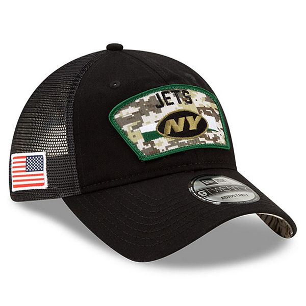 New York Jets New Era 2021 Salute To Service Trucker 9FORTY