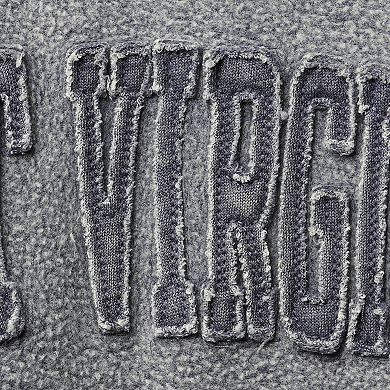 Women's Pressbox Navy West Virginia Mountaineers Ponchoville Pullover Sweatshirt