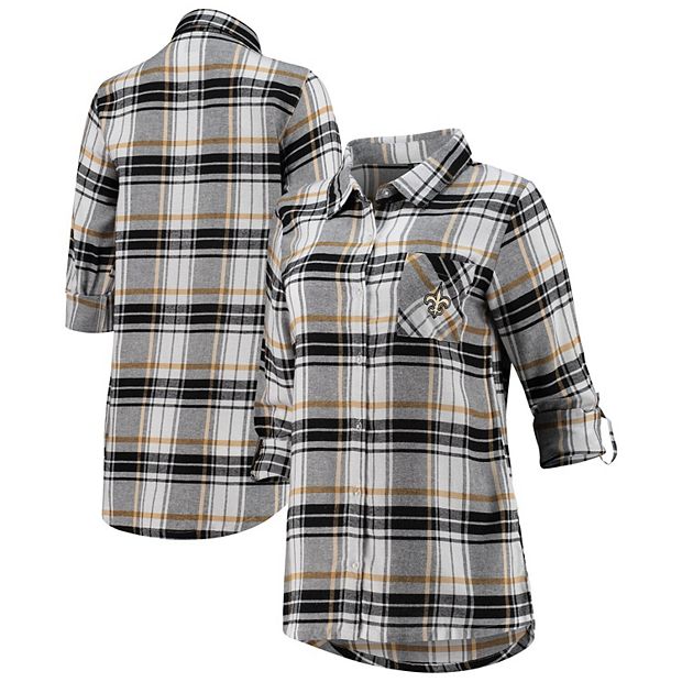 new orleans saints flannel shirt