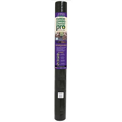 DeWitt Weed Barrier Pro 3 Ounce Landscape Fabric in Black, 4' x 100' (4 Pack)