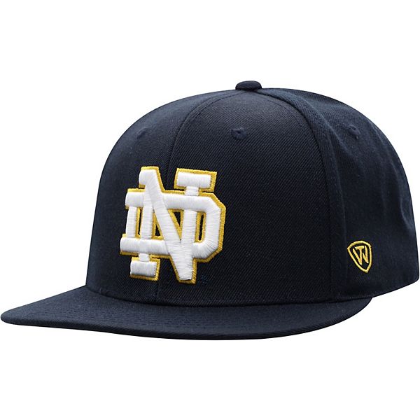 Men's Top of the World Navy Notre Dame Fighting Irish Team Color Fitted Hat