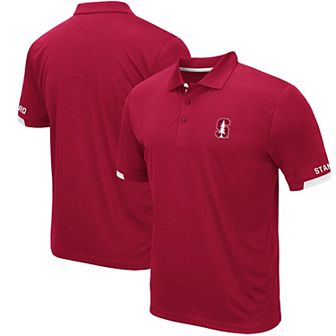 Men's Colosseum Cardinal Stanford Cardinal Logo Santry Polo