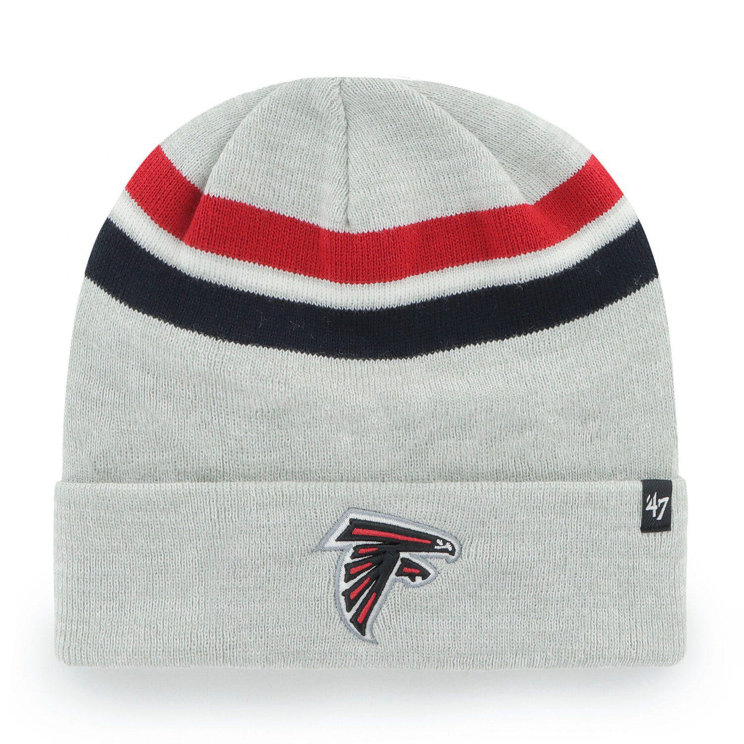 Youth New Era Black/White Atlanta Falcons Stated Cuffed Knit Hat