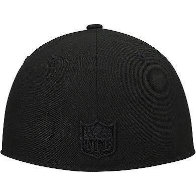 Men's New Era Black Seattle Seahawks Black on Black Low Profile 59FIFTY ...