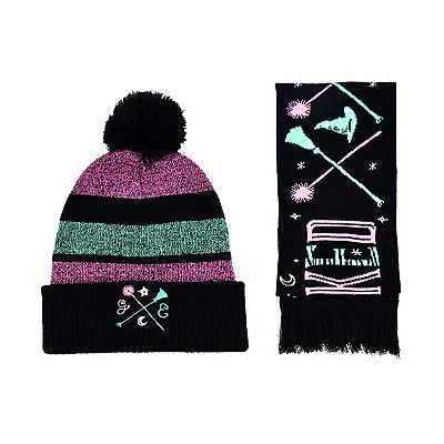 Comhats Winter 2-Piece Set - Wool Knit Beanie & Scarf For Men & Women (Fleece Lined, Army Green)