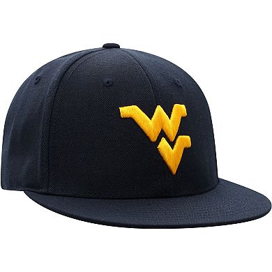Men's Top of the World Navy West Virginia Mountaineers Team Color Fitted Hat