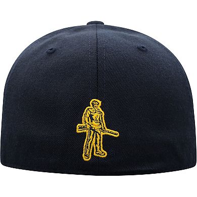 Men's Top of the World Navy West Virginia Mountaineers Team Color Fitted Hat