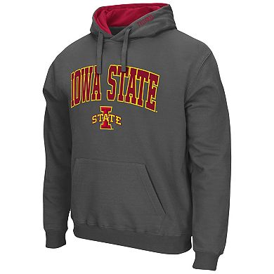 Men's Colosseum Charcoal Iowa State Cyclones Arch & Logo 3.0 Pullover Hoodie