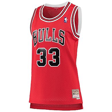 Women's Mitchell & Ness Scottie Pippen Red Chicago Bulls 1997-98 Hardwood Classics Swingman Jersey