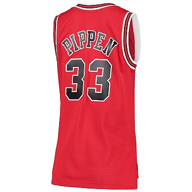 Women's Mitchell & Ness Scottie Pippen Red Chicago Bulls 1997-98 Hardwood Classics Swingman Jersey