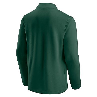 Men's Fanatics Branded Green/Gold Green Bay Packers Block Party Quarter-Zip Jacket