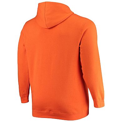 Men's Colosseum Orange Oklahoma State Cowboys Big & Tall Arch & Logo 2.0 Pullover Hoodie