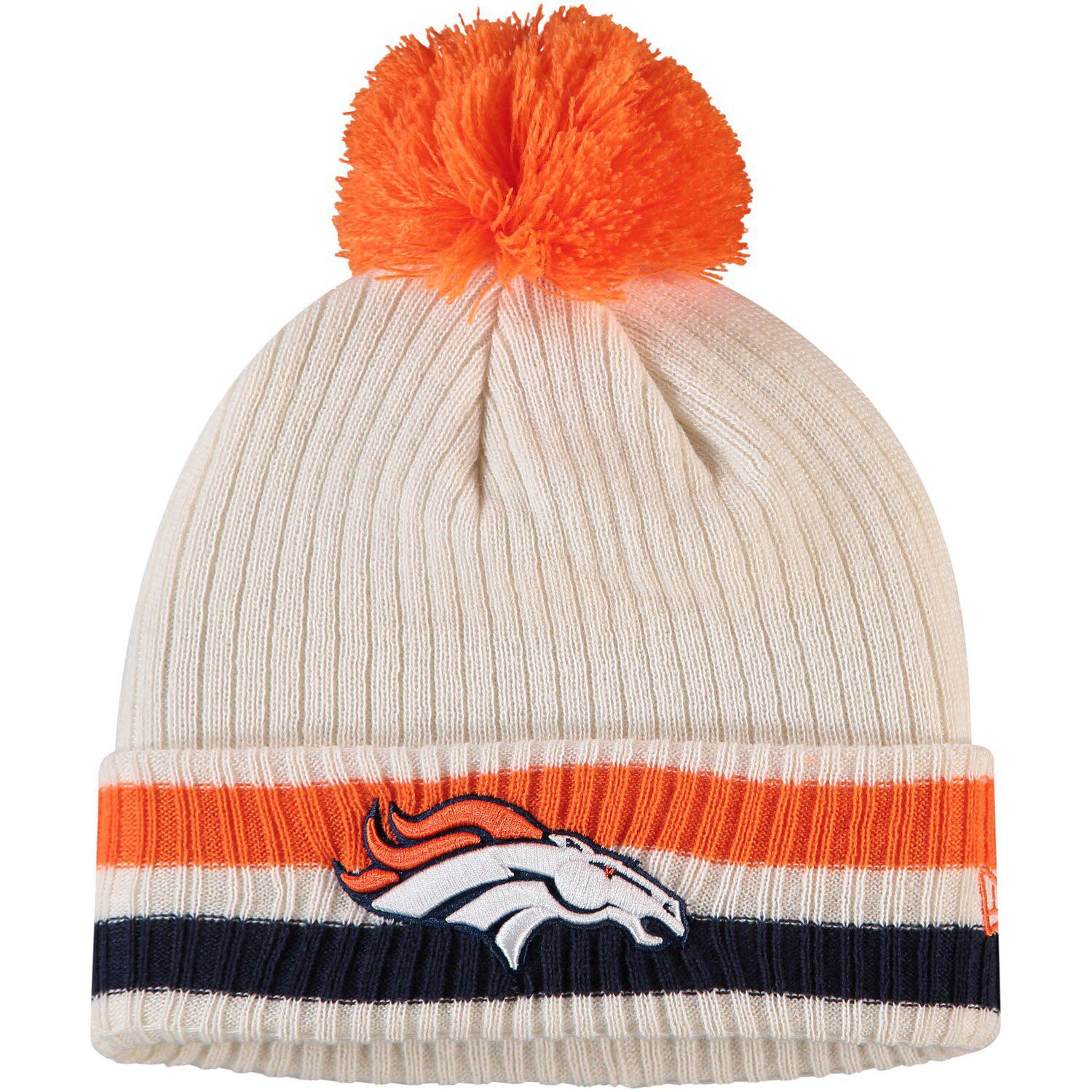 Denver Broncos WEAR by Erin Andrews Women's Ombre Pom Knit Hat and Scarf  Set - Orange