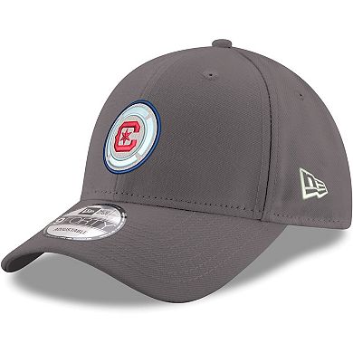 Men's New Era Graphite Chicago Fire Team Logo 9FORTY Adjustable Hat