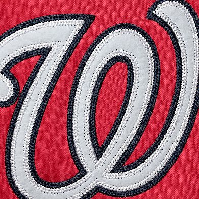 Men's Stitches Red/Navy Washington Nationals Team Full-Zip Hoodie