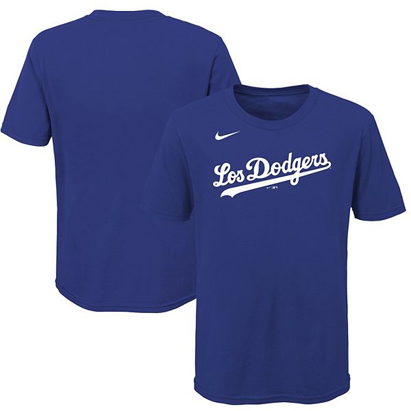 Nike Men's Nike Royal Los Angeles Dodgers City Connect Short Sleeve  Pullover Hoodie