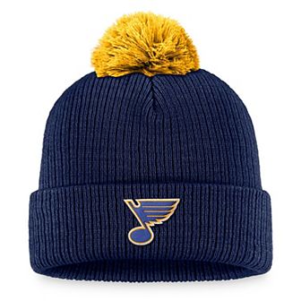 Men's Fanatics Branded Navy St. Louis Blues Team Cuffed Knit Hat with Pom