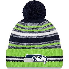 Men's Fanatics Branded College Navy/Heathered Gray Seattle Seahawks Block  Party Cuffed Knit Hat