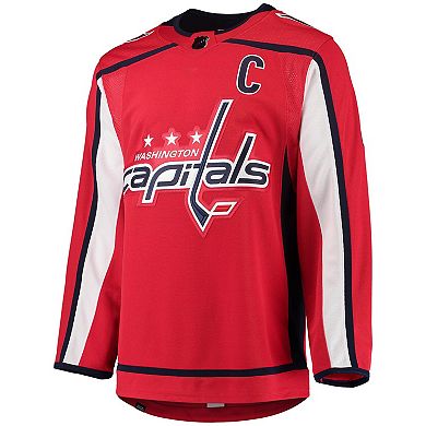 Men's adidas Alexander Ovechkin Red Washington Capitals Home Captain Patch Primegreen Authentic Pro Player Jersey