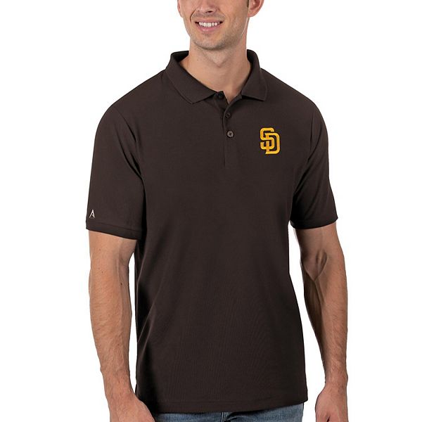 Men's Antigua Brown San Diego Padres Legacy Pique Polo