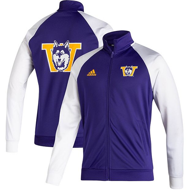 tubo respirador Apéndice vencimiento Men's adidas Purple Washington Huskies Football Strategy Full-Zip Jacket