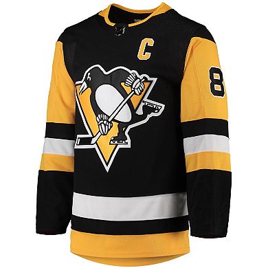 Men's adidas Sidney Crosby Black Pittsburgh Penguins Home Primegreen Authentic Pro Player Jersey