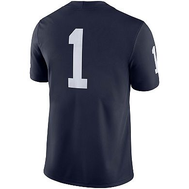 Men's Nike #1 Navy Penn State Nittany Lions Team Game Jersey