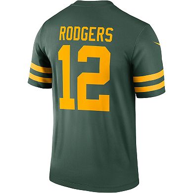 Men's Nike Aaron Rodgers Green Green Bay Packers Alternate Legend ...