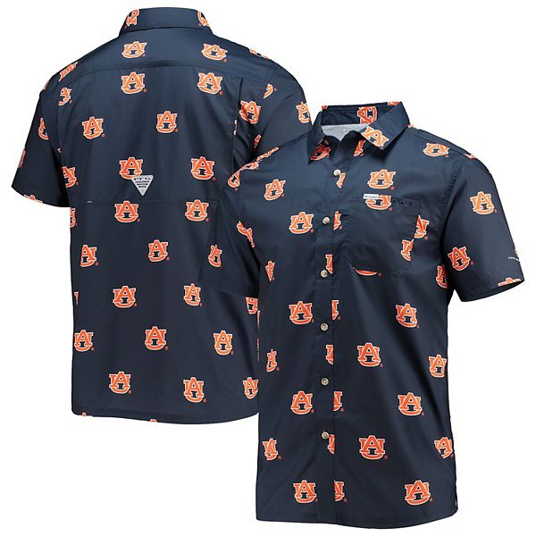 Men's Columbia Navy Auburn Tigers Super Slack Tide Omni-Shade