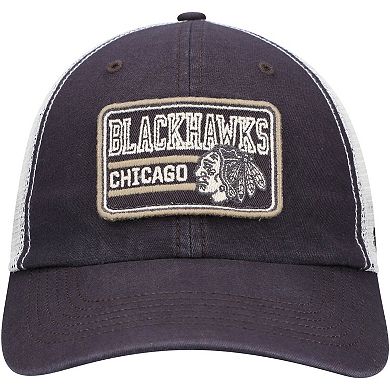 Men's '47 Charcoal Chicago Blackhawks Off Ramp Trucker Snapback Hat