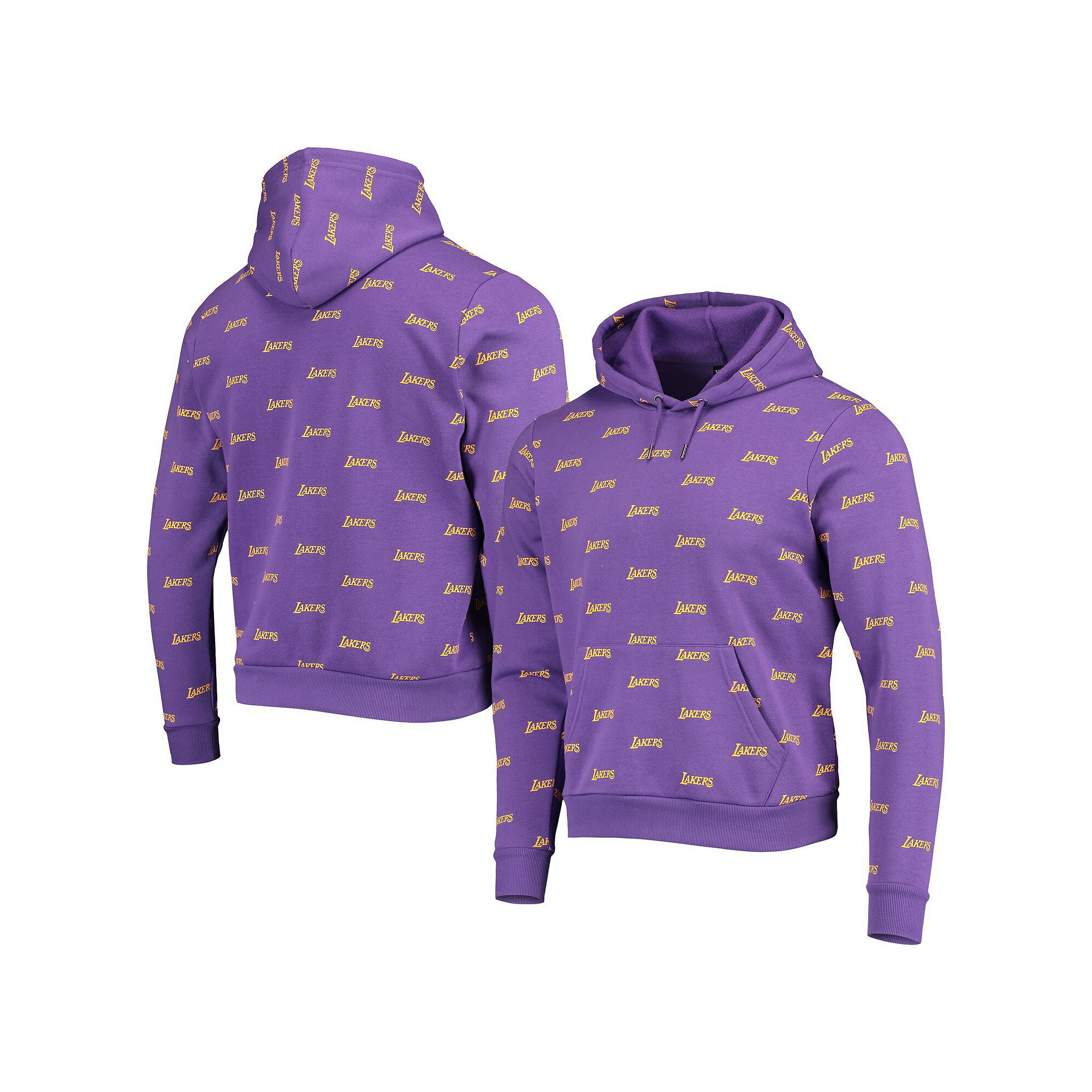 Unisex The Wild Collective Purple Los Angeles Lakers Allover Logo Pullover 