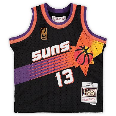 Infant Mitchell & Ness Steve Nash Black Phoenix Suns 1996/97 Hardwood Classics Retired Player Jersey