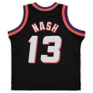 Infant Mitchell & Ness Steve Nash Black Phoenix Suns 1996/97 Hardwood Classics Retired Player Jersey