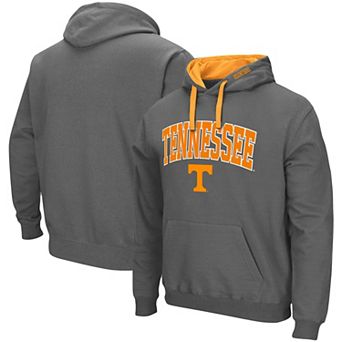Men's Colosseum Charcoal Tennessee Volunteers Big & Tall Arch & Logo 2.0 Pullover Hoodie
